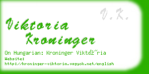 viktoria kroninger business card